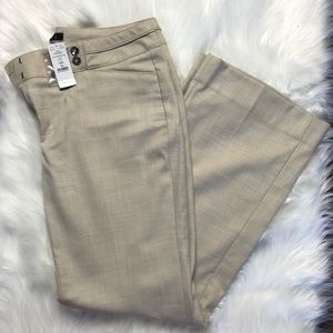 NWT WHBM Bootcut Twill Suit Pant - Sand - 8S